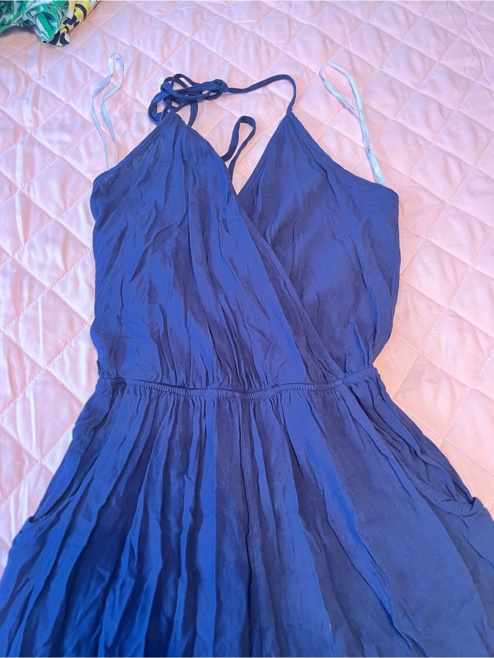 Lulu's Royal Blue Spaghetti Strap Jumpsuit